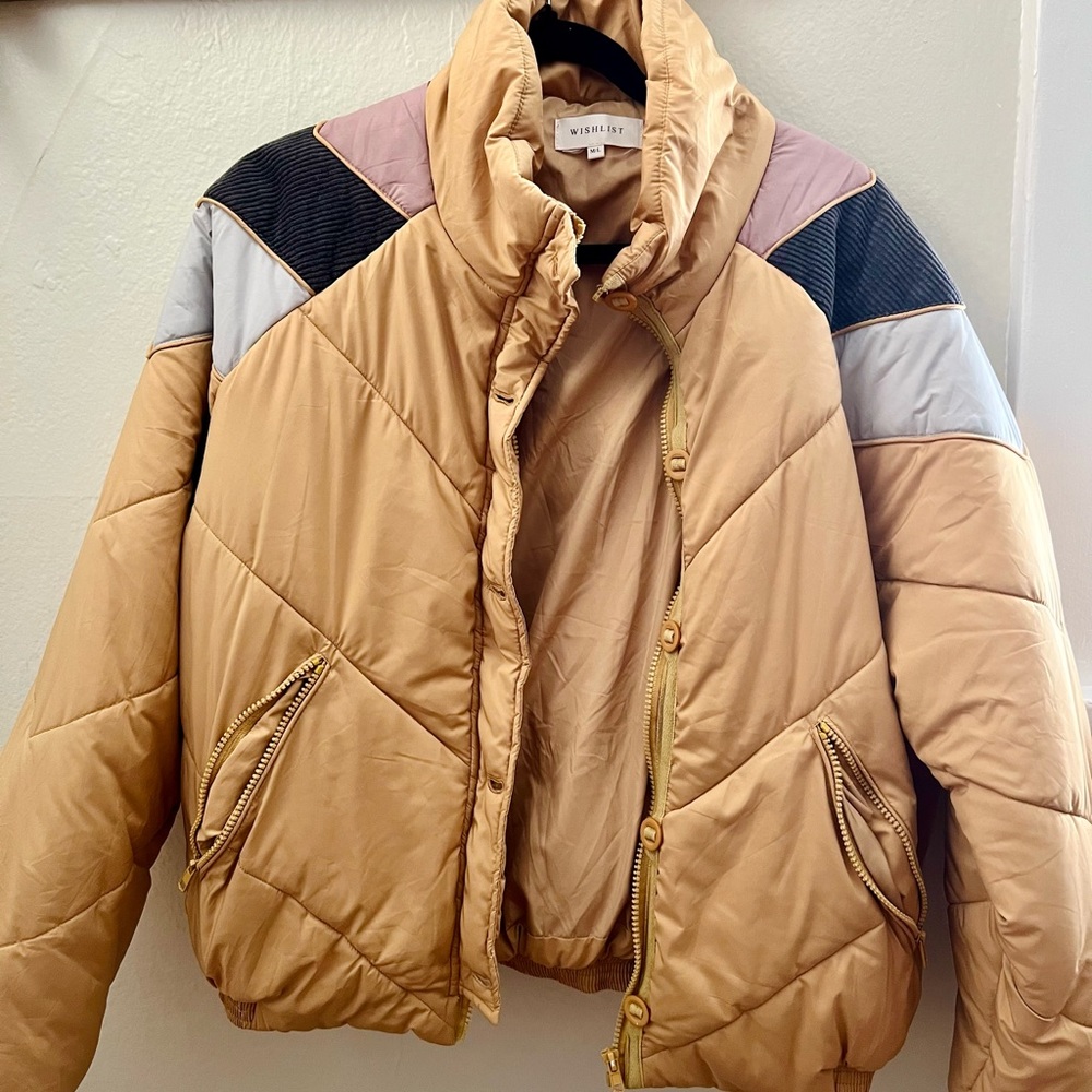 Piper & Scoot Wishlist Brand Bomber Puffer Jacket Like New